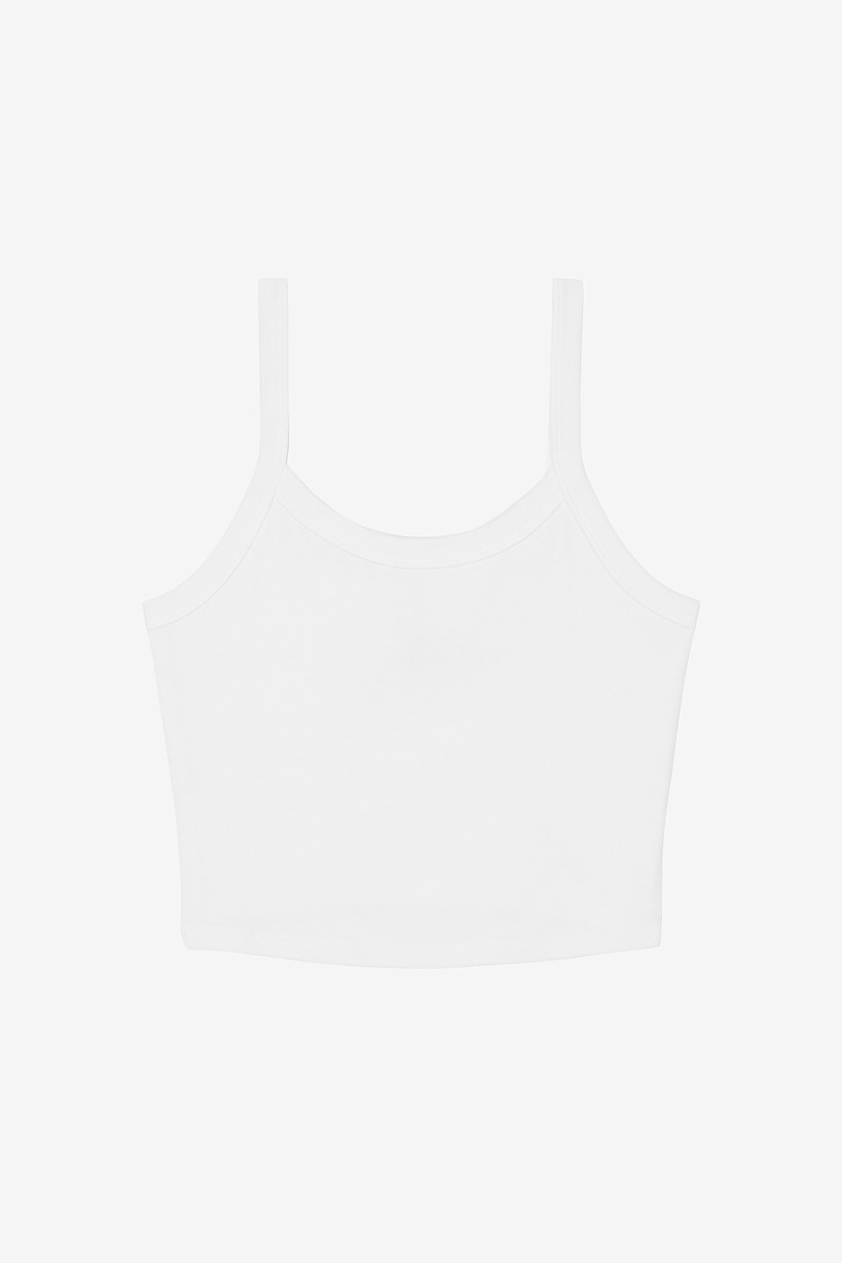 The Lola Tank in Classic White, worn front view