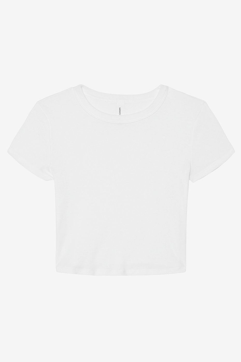 The Lola Tee in Classic White, worn front view