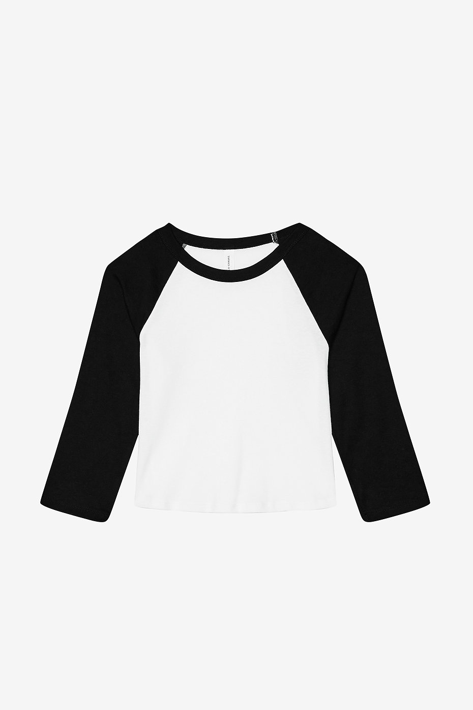 Ringer Tee in Classic White, worn front view